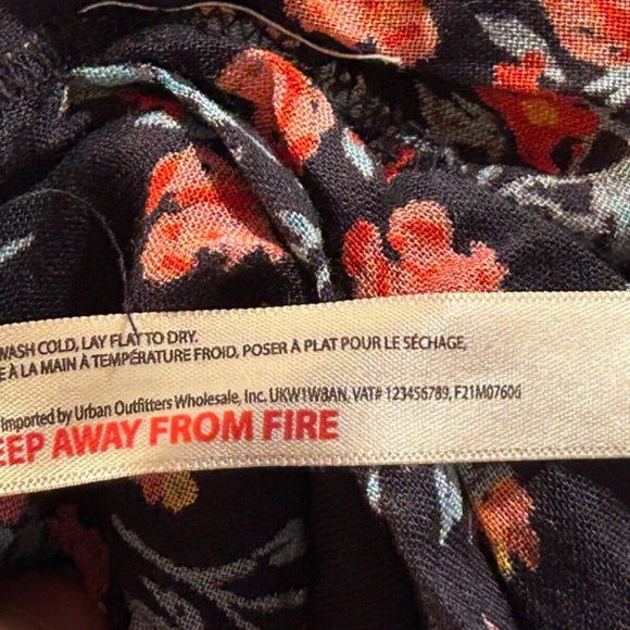 Free People One Intimately Adella Floral Mini Dress Black Combo Size XS - NWT - Picture 15 of 16